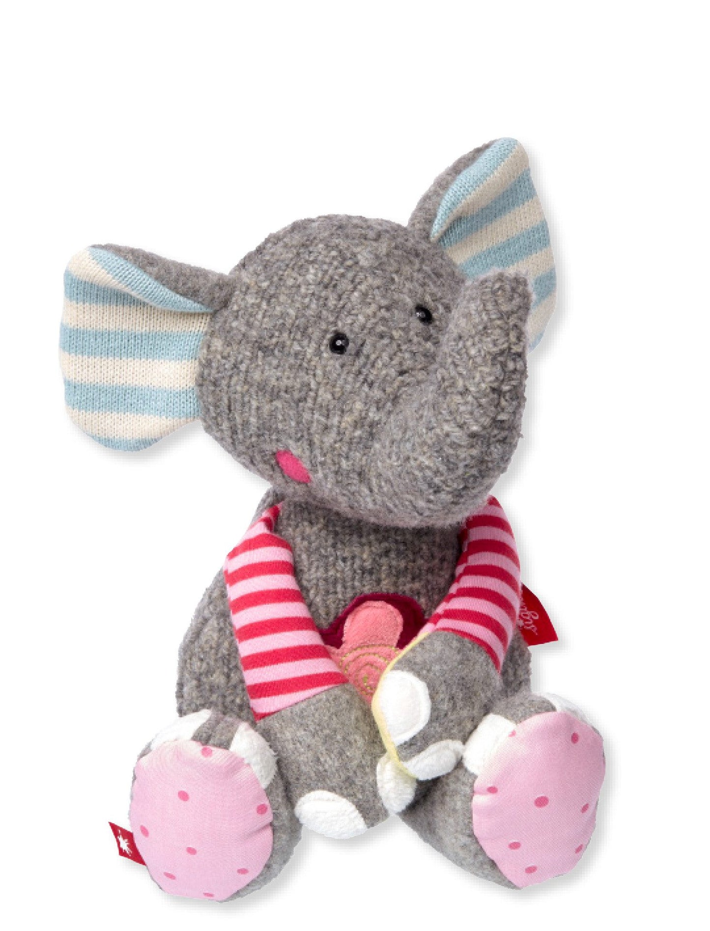 Patchwork Flower Elephant Plush