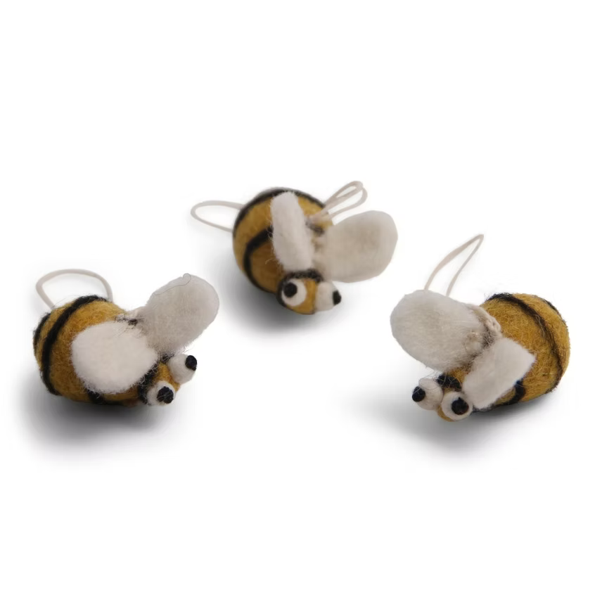 Felt Bees - Set of 3