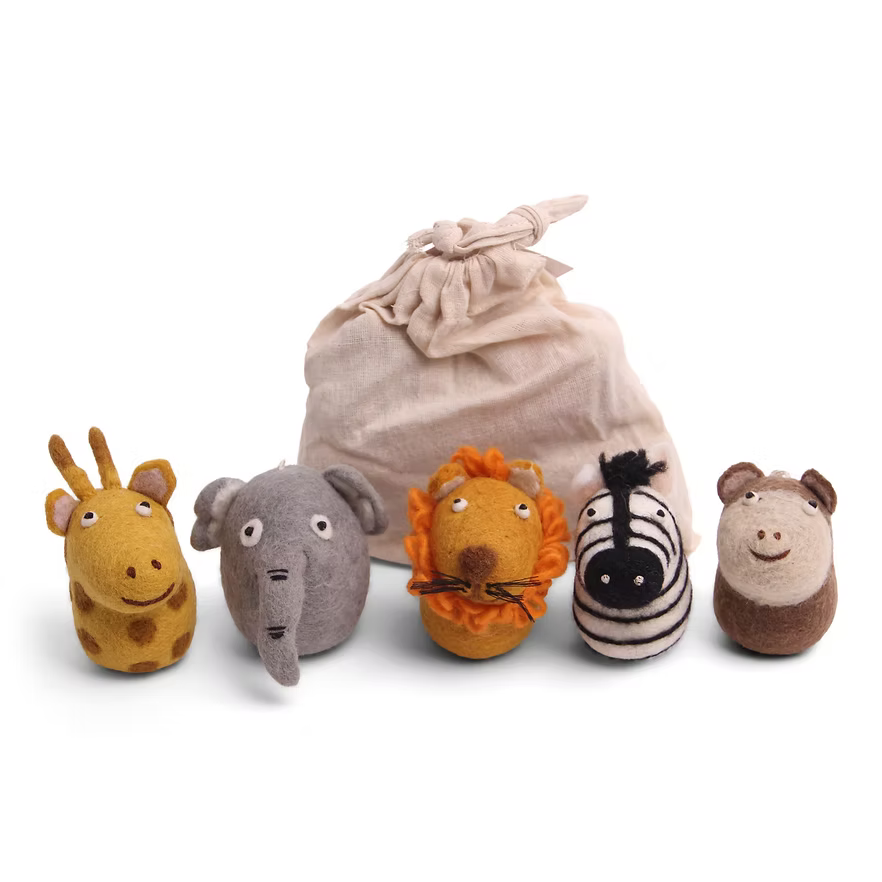 Gry & Sif Felt Safari Animals - Set of 5