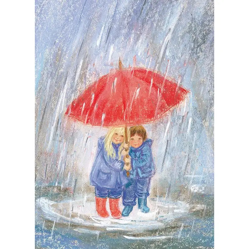 Postcard Marjan van Zeyl - Under Mother's Umbrella