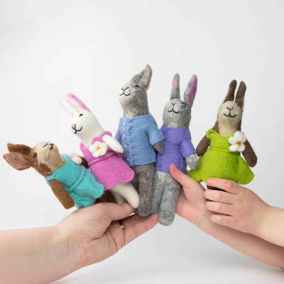 Toys - Easter Decor - Pastel Bunny Dolls