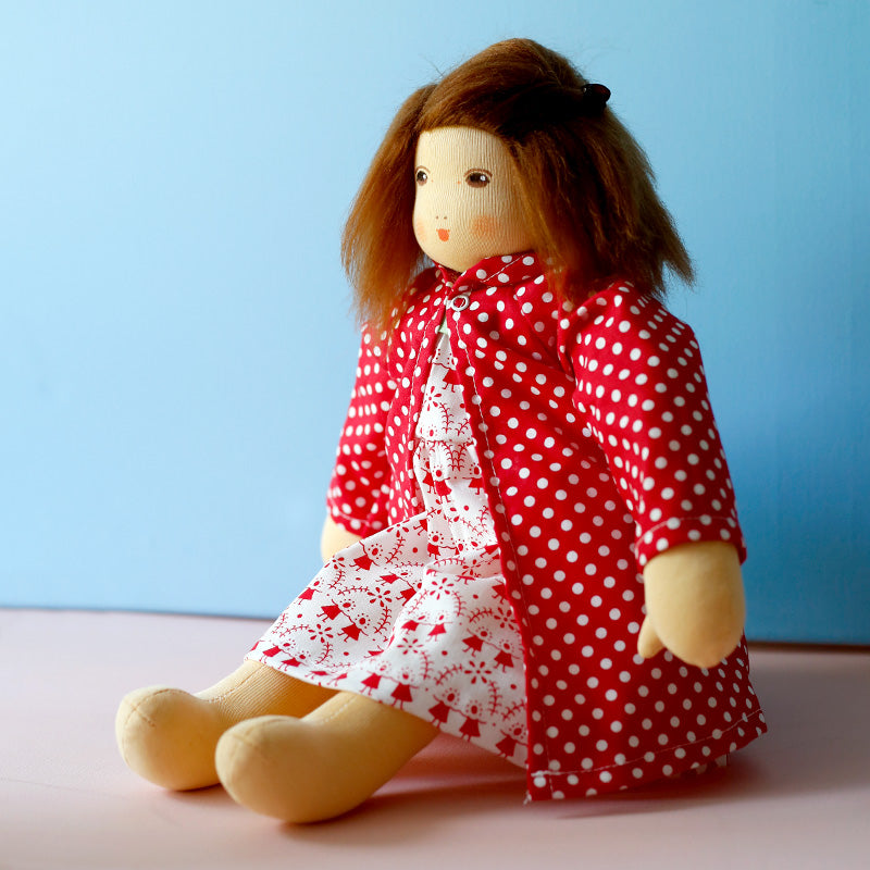 Polka dot coat clothing set
