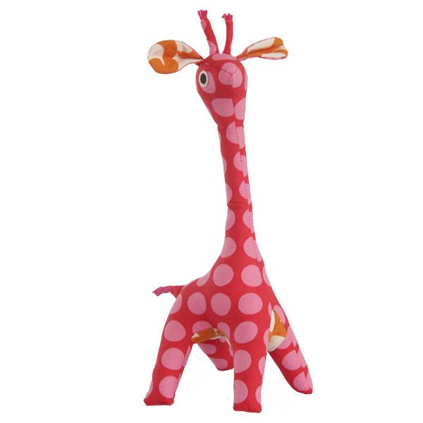 Pink Patchwork Baby Giraffe