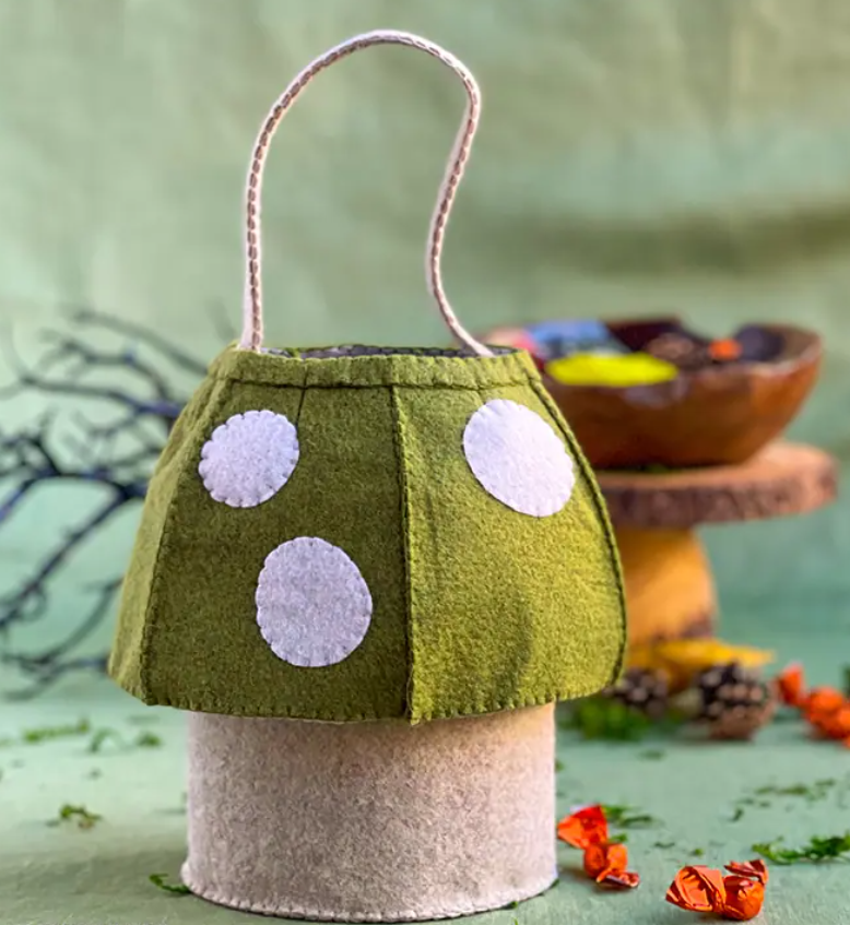 Felt Mushroom Basket