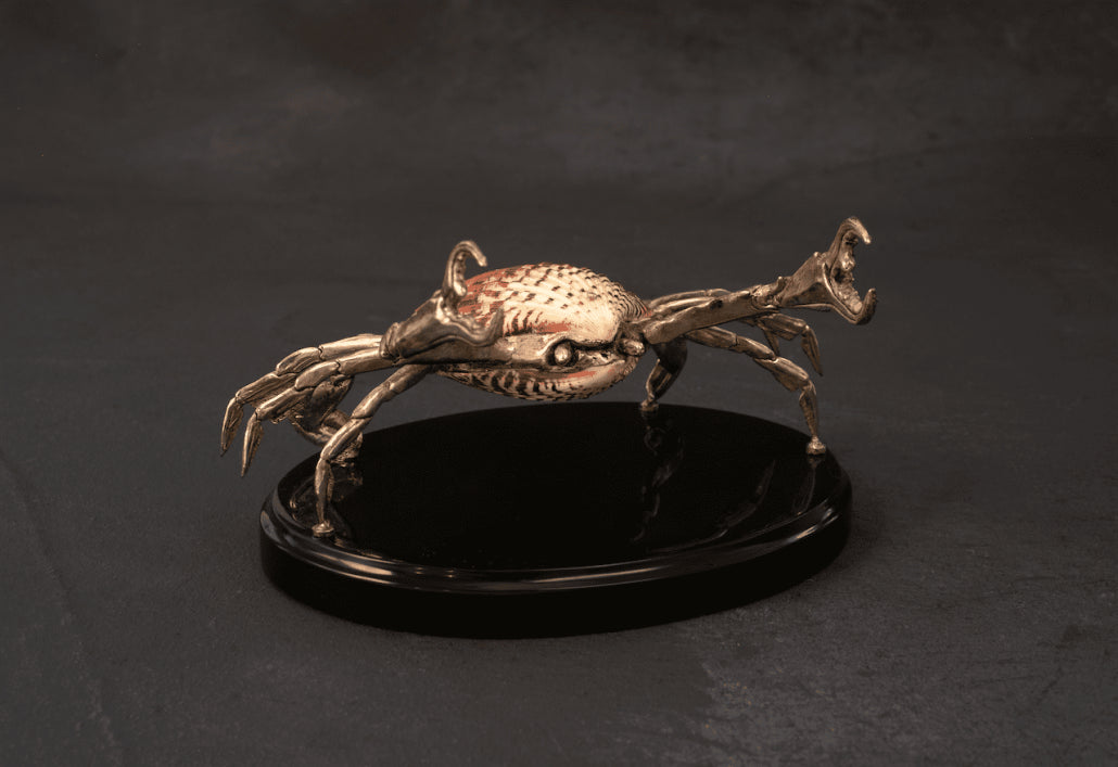 Silver Plated Cancer with Lion’s Paw Shell