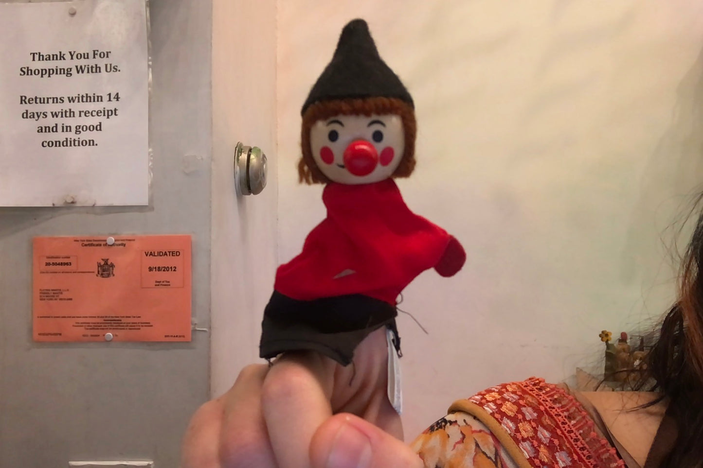 Huntsman Finger Puppet