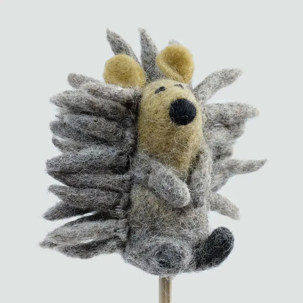 Finger Puppets - Sensory Play - Gray Hedgehog