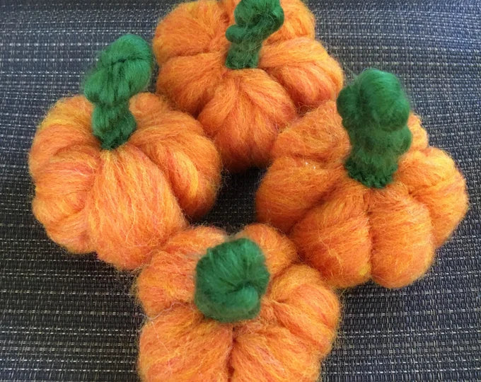 Felted Pumpkin Medium