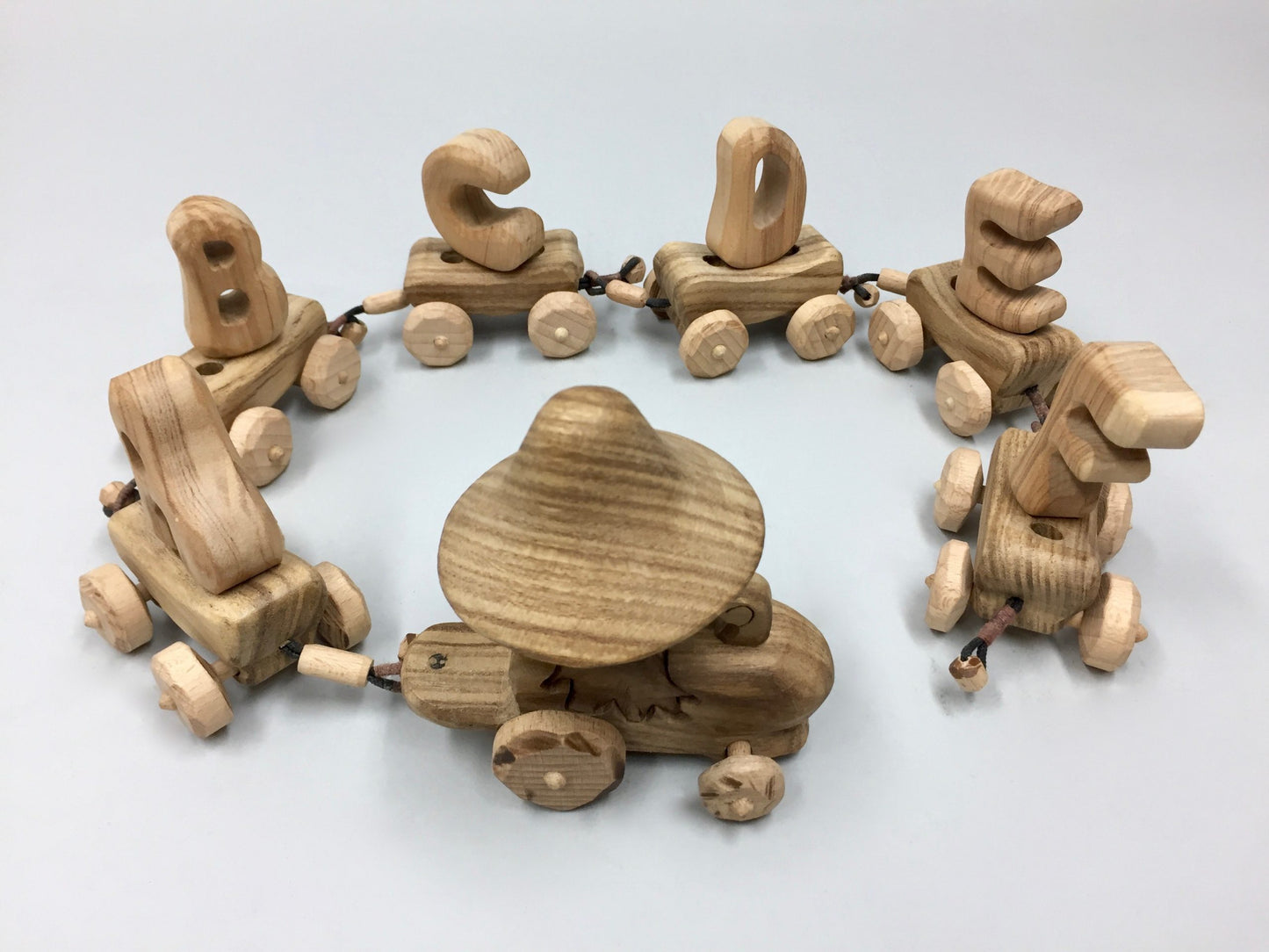 Wooden train set - Mushroom Train