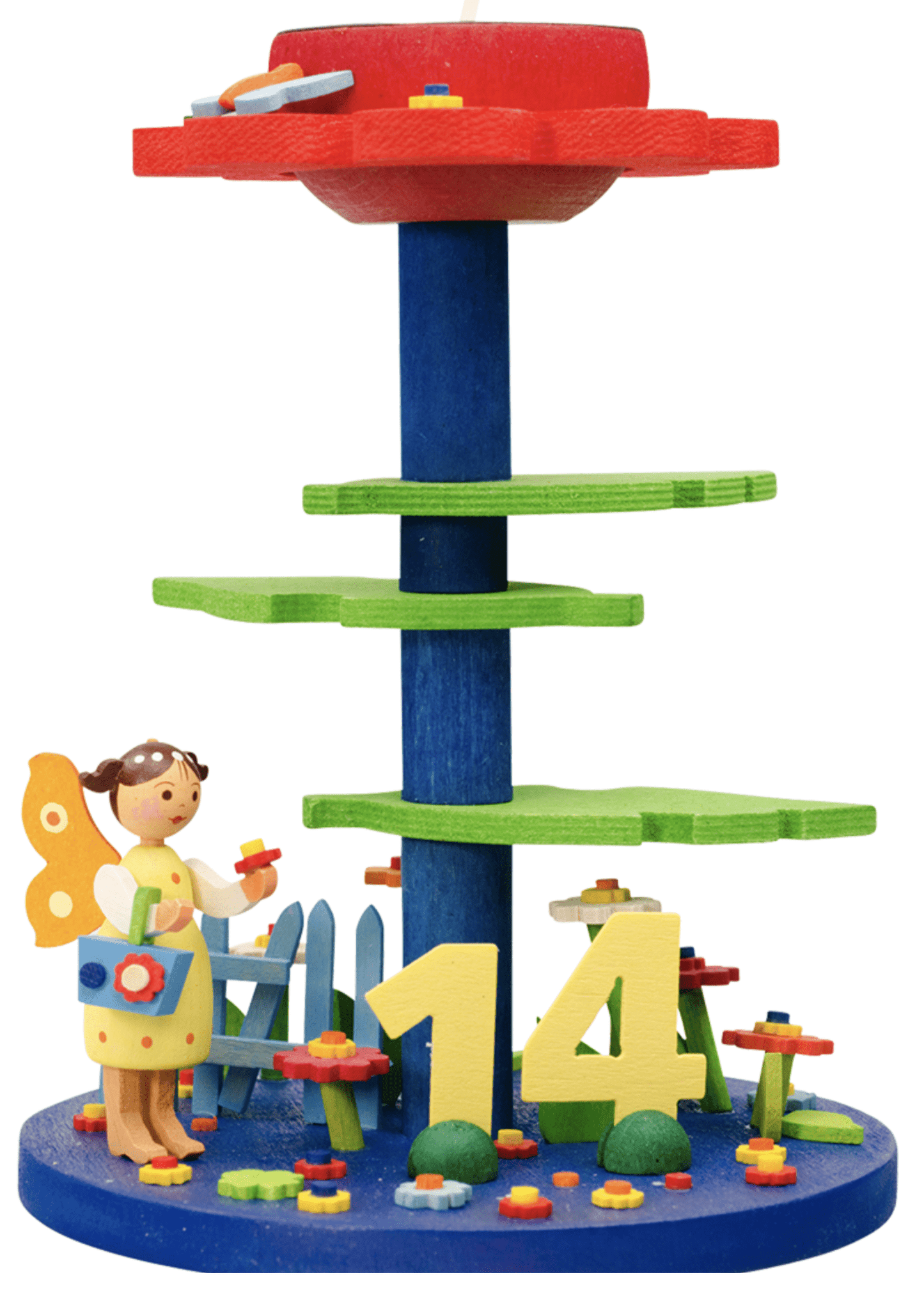Birthday Candle Holder with Girl