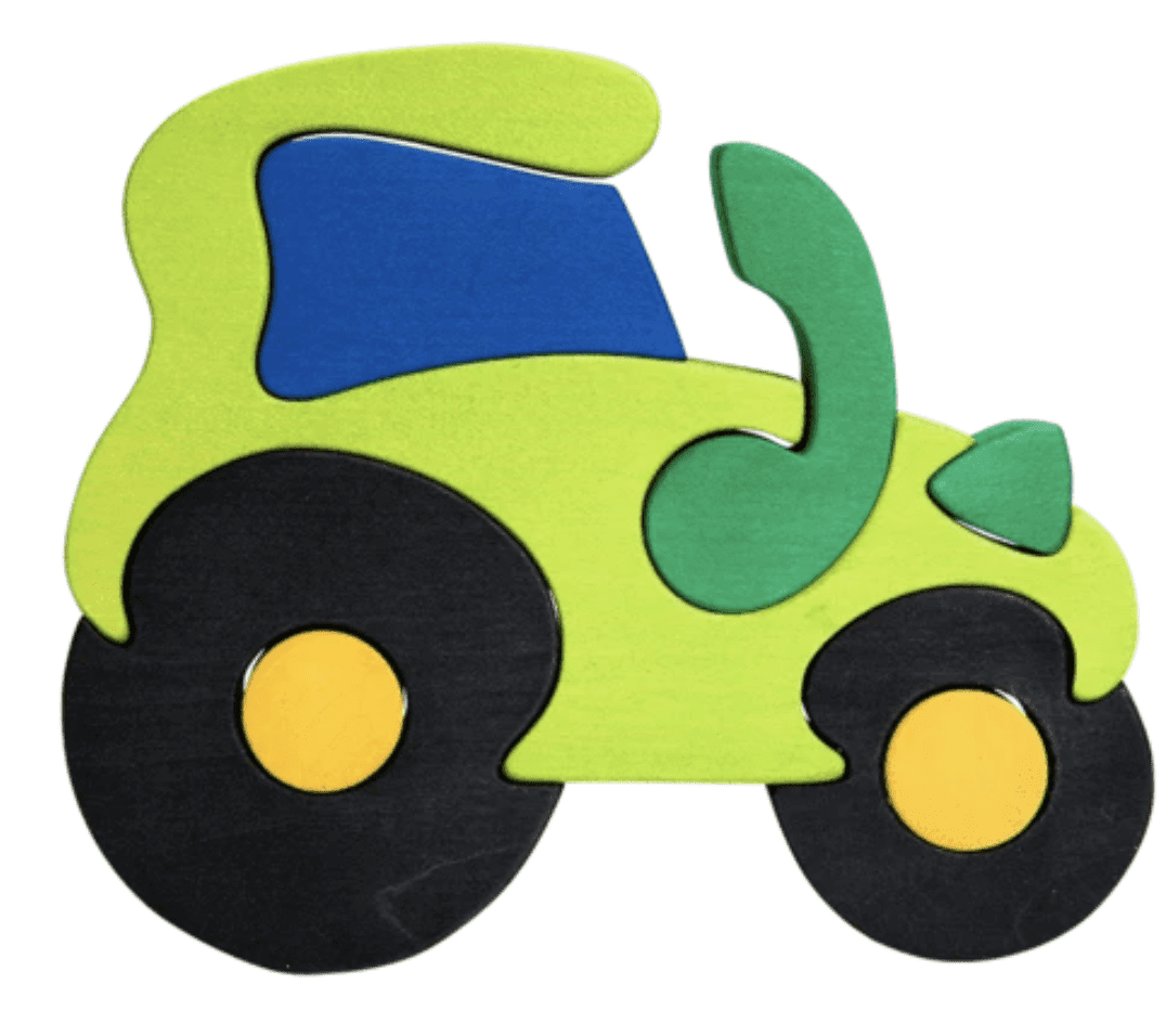Tractor Puzzle Green
