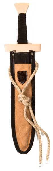 WS116 Short Swordset leather light brown DrkBrwn