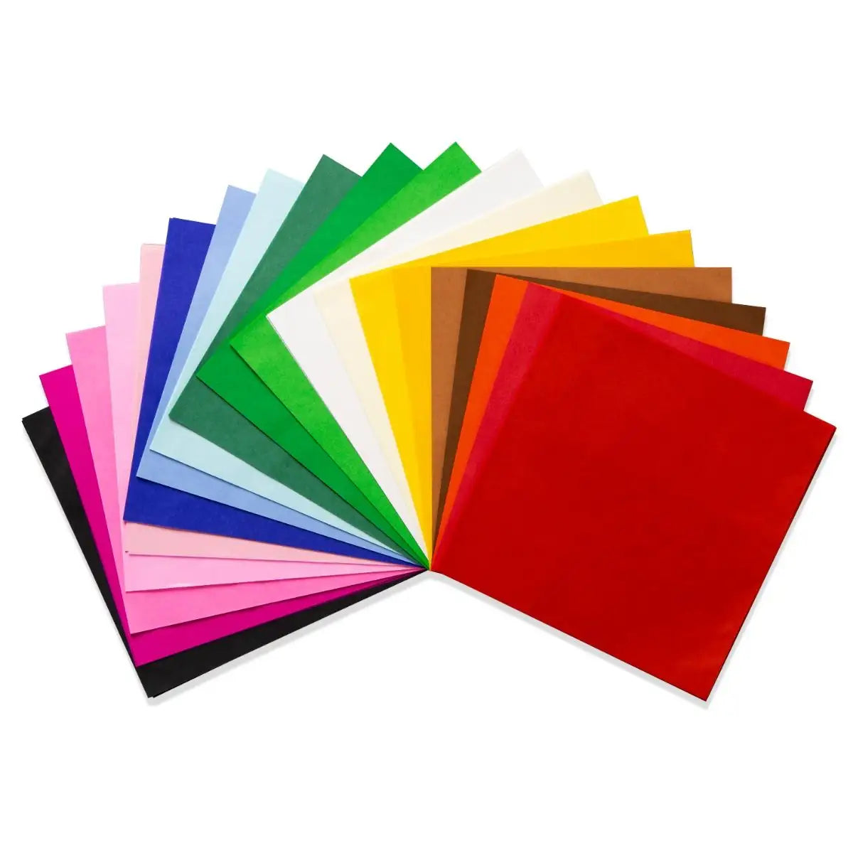 Japanese Silk Paper 6"x6" - 20 Assorted Colors