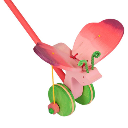 Butterfly Push Toy - Pink