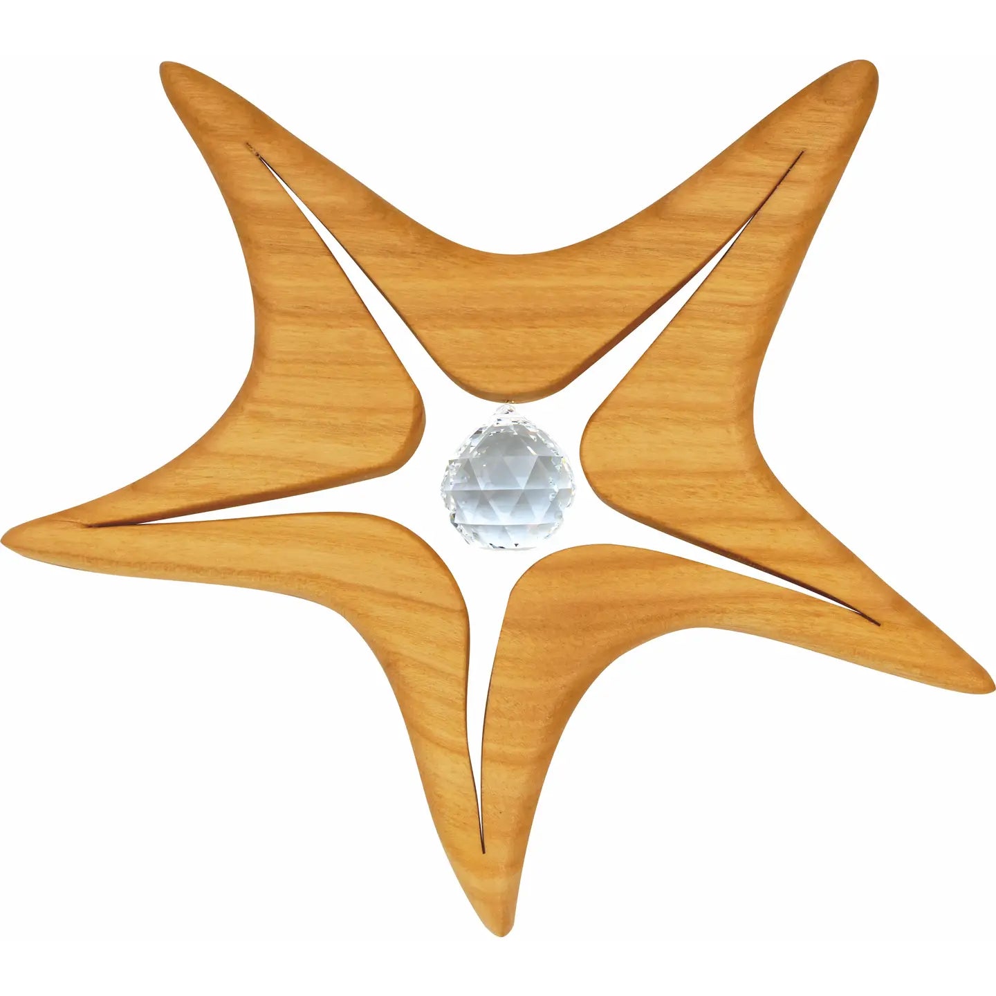 Starfish Window Decoration with Rainbow Crystal