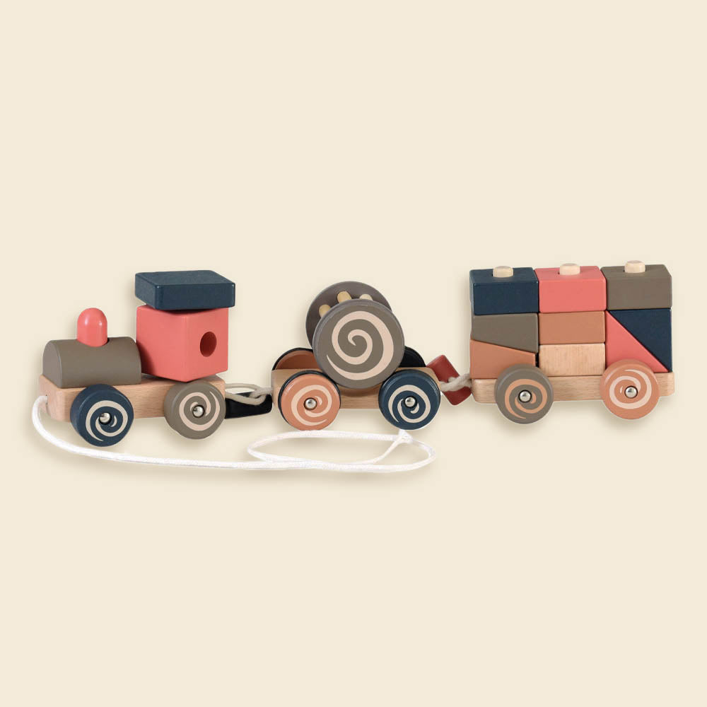 Pull-Along Wooden Train