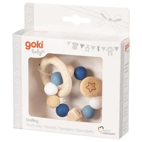 Touch ring elastic star blue