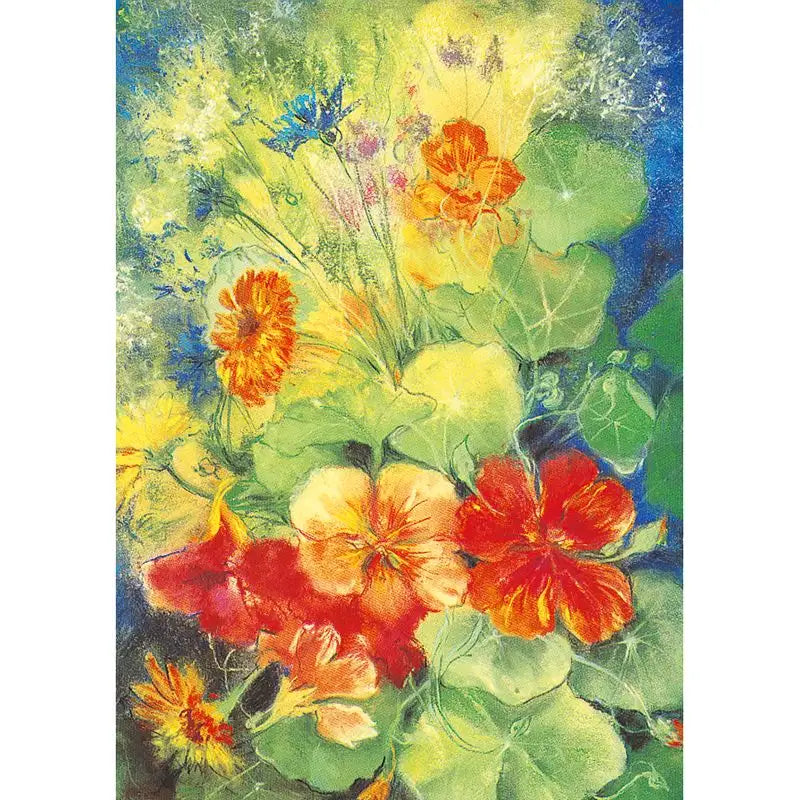 Postcard Marjan van Zeyl - Nasturtitium