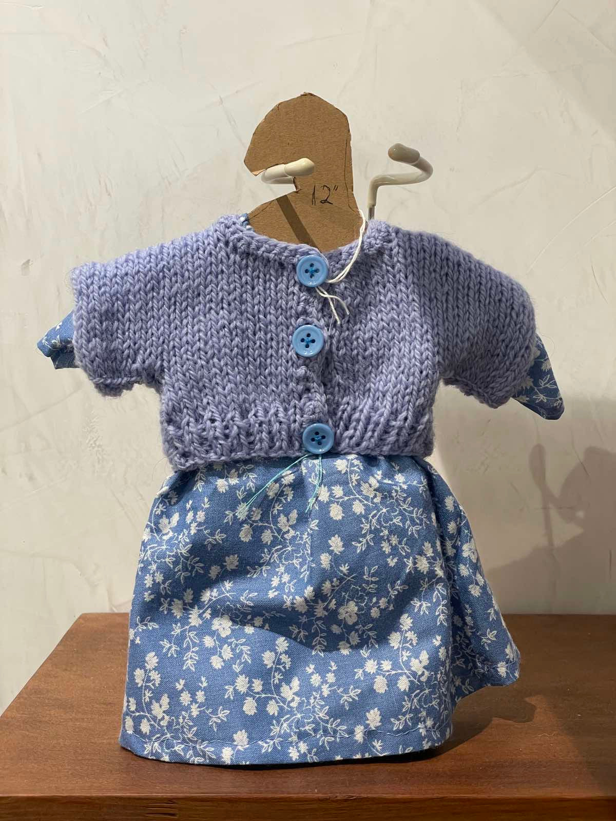 Wool/mohaur Sweater Set Cotton Dress