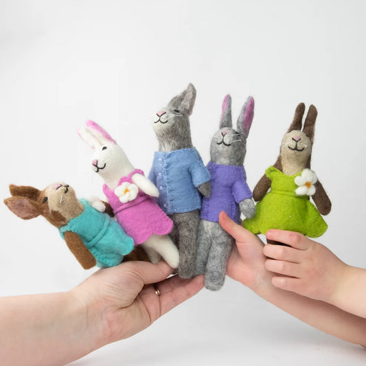 Toys - Easter Decor - Pastel Bunny Dolls
