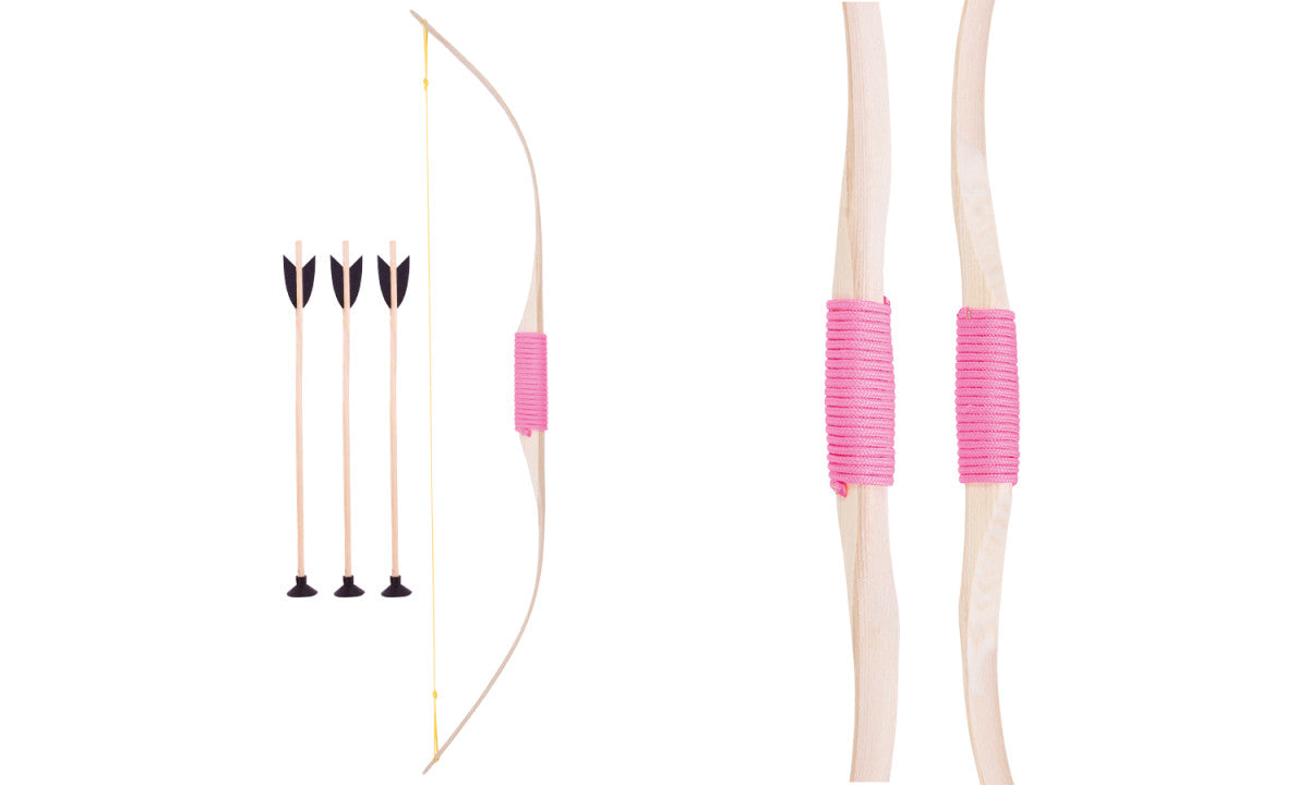 Bow 70 cm with 3 arrows with wrapping