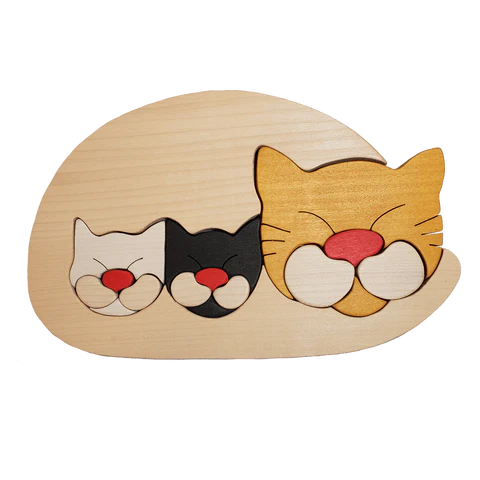 Cat Family Beige