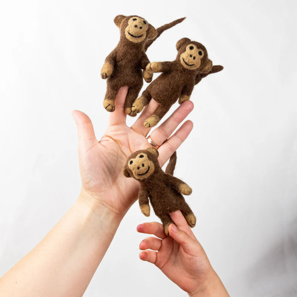 Finger Puppets - Sensory Play - Monkey