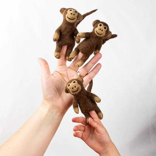 Finger Puppets - Sensory Play - Monkey