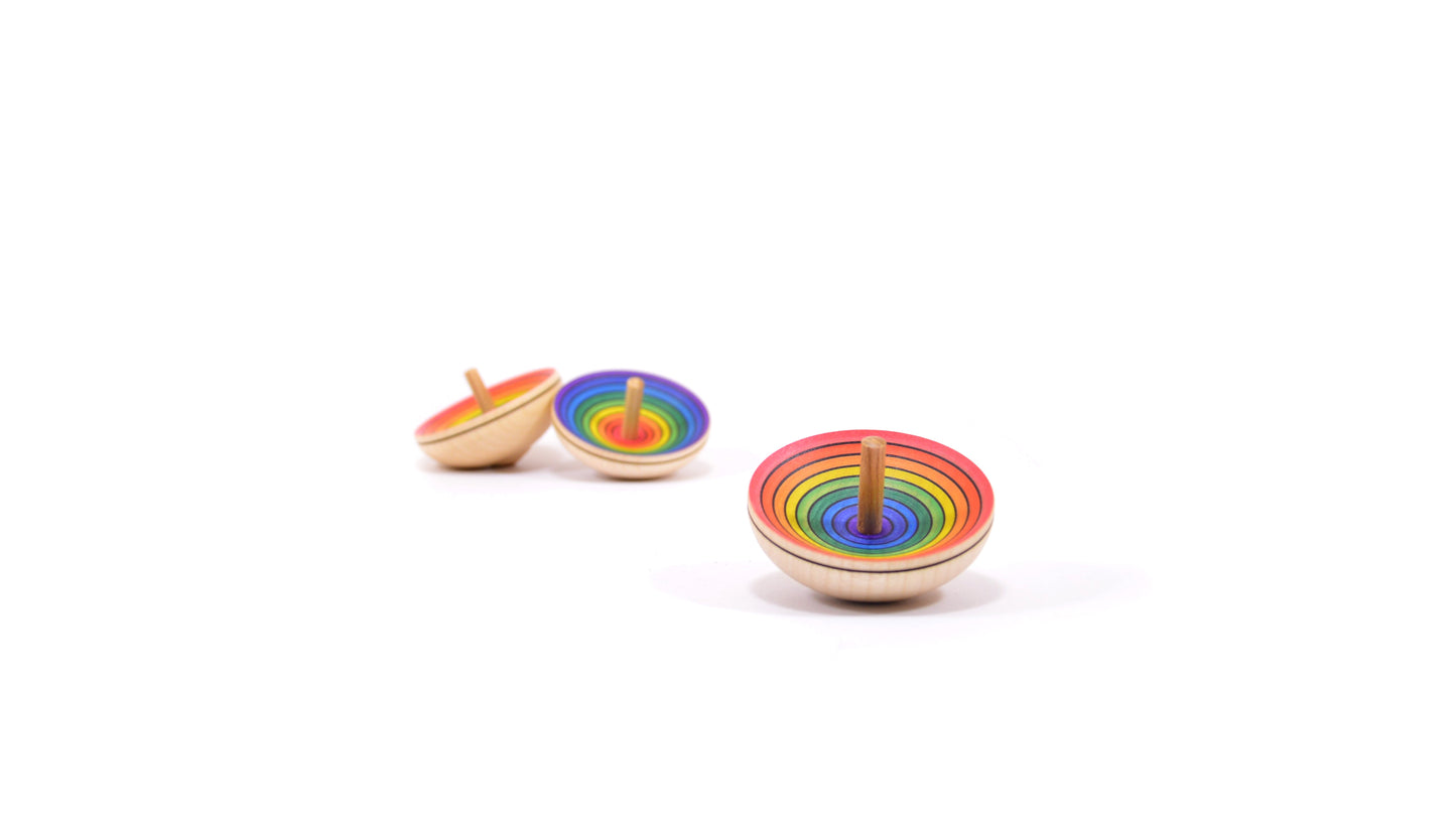 UFO rainbow spinning top