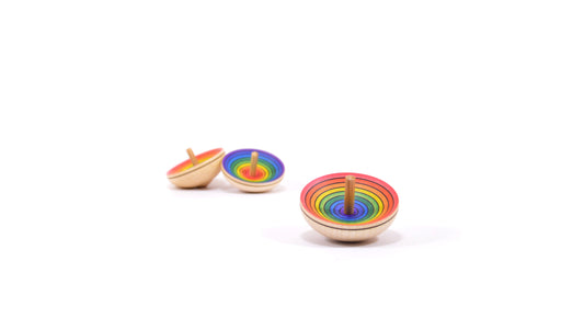 UFO rainbow spinning top