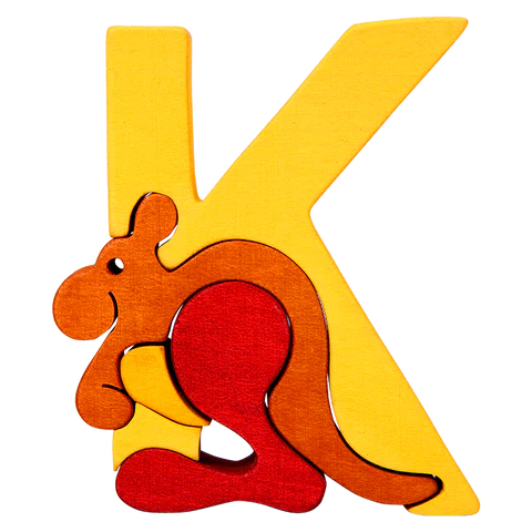 Letter K walnut