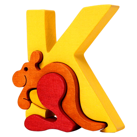 Letter K walnut