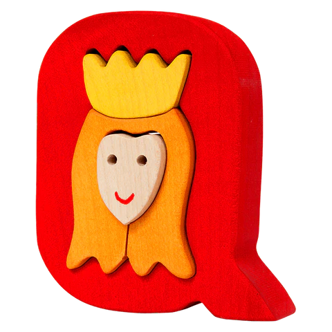 Letter Q walnut