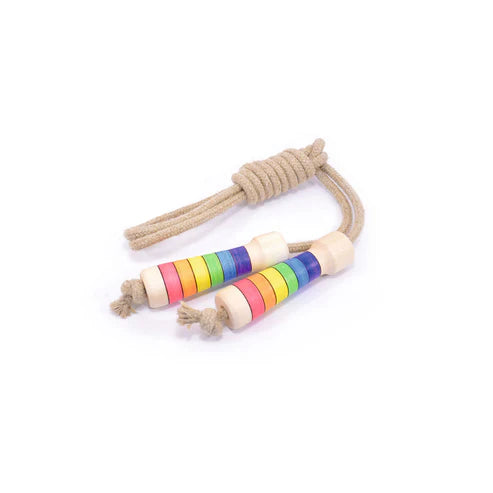 Jump rope linen 2.4m Rainbow Standard Handle