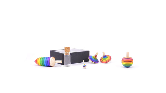 Spinning top learning set -rainbow