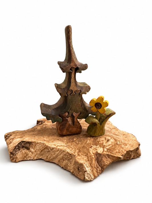 medium pine with flower