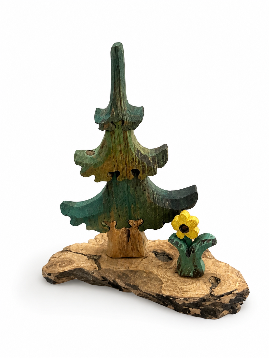 pine tree with flower