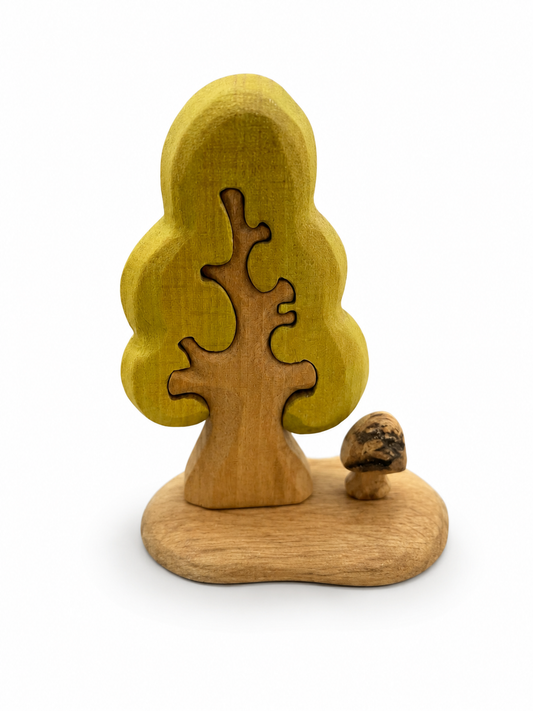 solo tree with mushroom