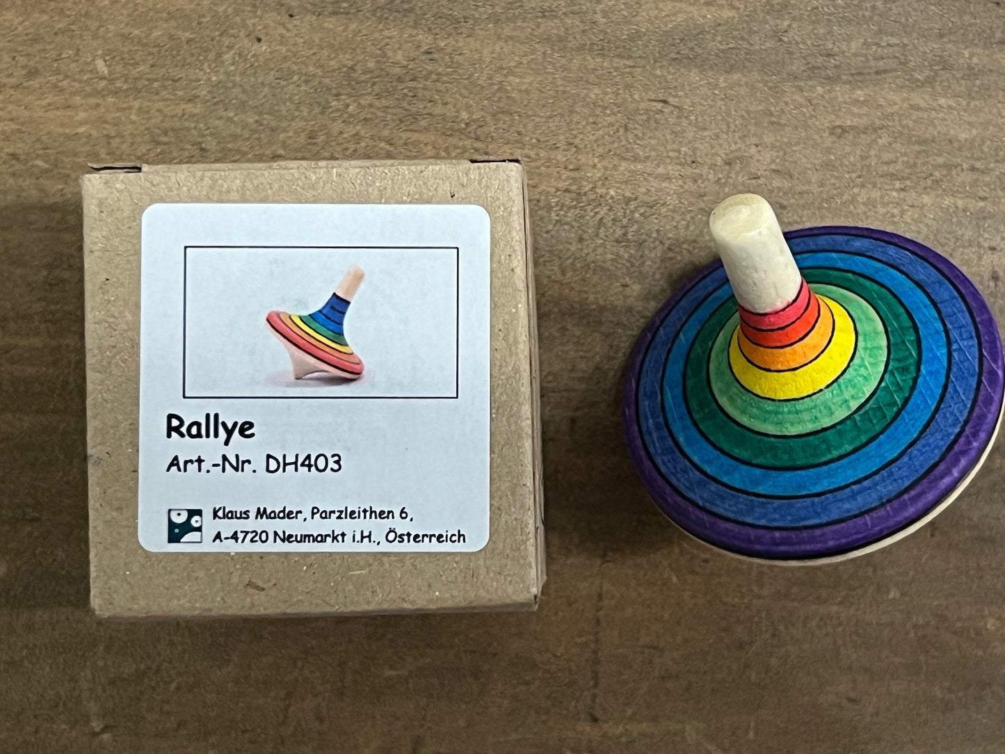 Small Rainbow spinning top
