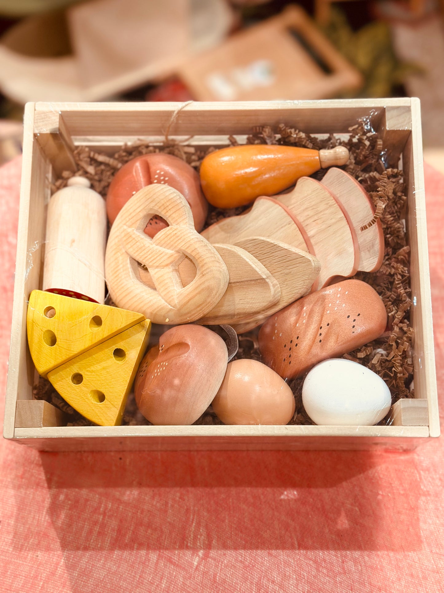 16 pcs snack set on crate