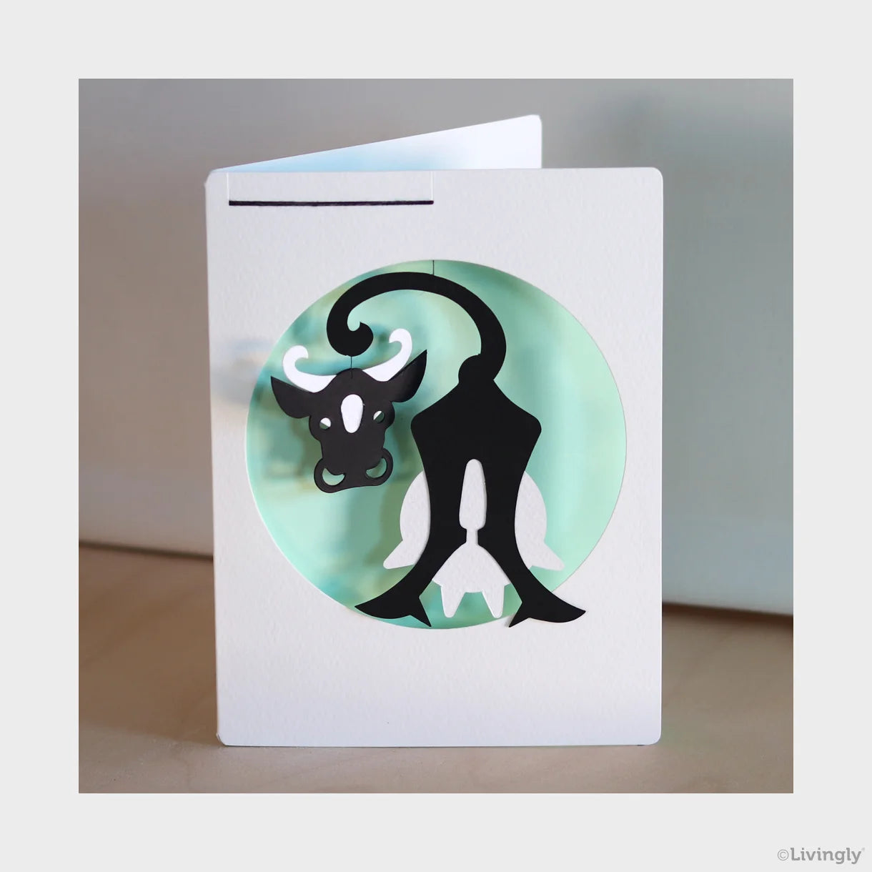Maren Milking Cow in Card