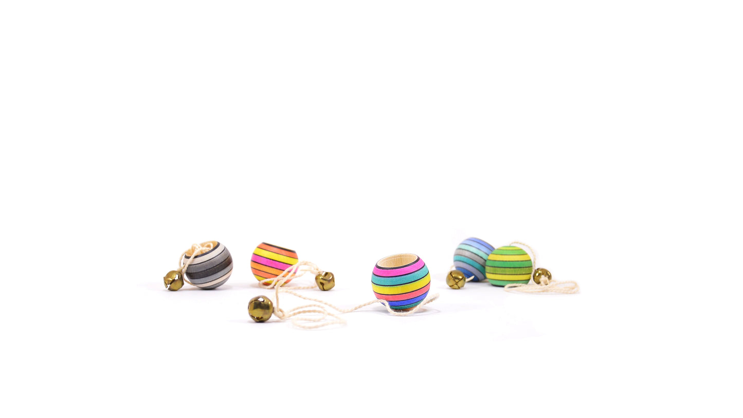 Pocket bilboquet -fire,ice, grass, lilac,