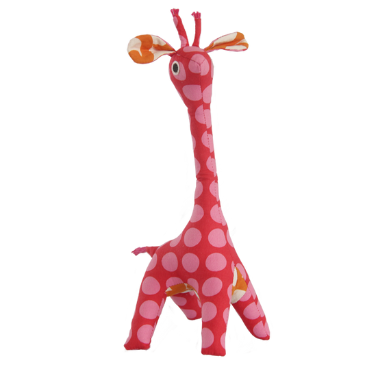 Pink Patchwork Baby Giraffe