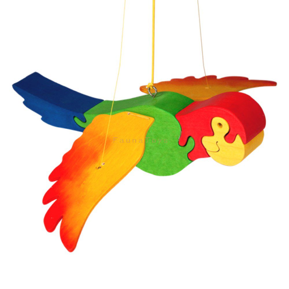 parrot jumping