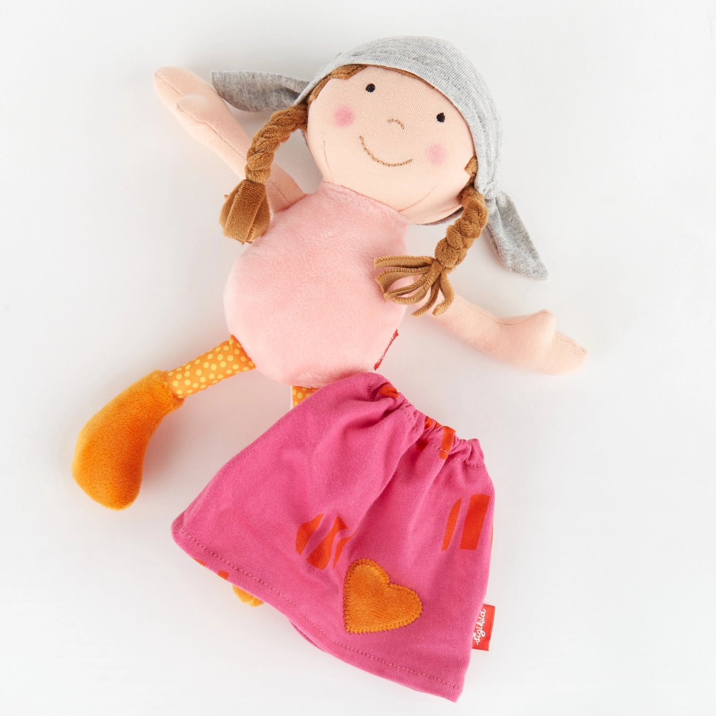Plush Doll with Pink Outfit