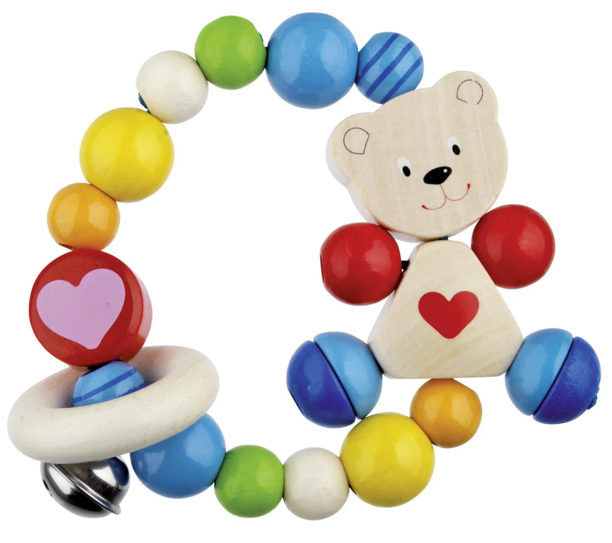 Grasping Toy elastic heart bear