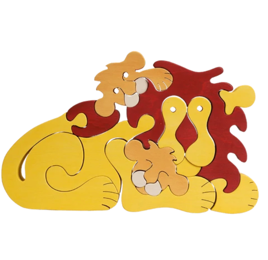 Lion family puzzle