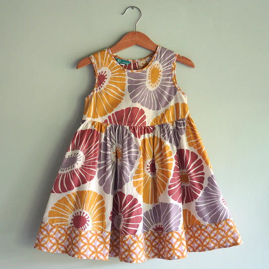 Flowers Mulberry Mauve Sun Dress