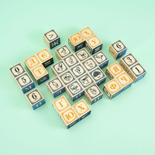 Ukrainian ABC Blocks