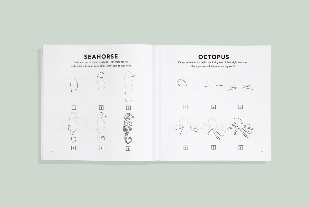 Under the Sea: A How To Draw Art Book For Kids